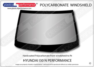 HYUNDAI - i30 Mk3 N Performance (PD) - Hardcoated Lexan Polycarbonate front windscreen (RHD version)