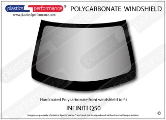 INFINITI Q50 - Hardcoated Lexan Polycarbonate front windshield