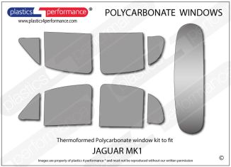 JAGUAR MK1 - Perspex Polycarbonate window kit