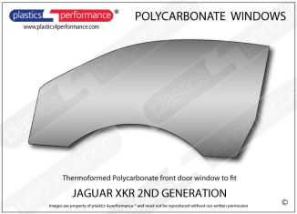 JAGUAR - XKR 2nd Generation - Lexan Polycarbonate left front door window