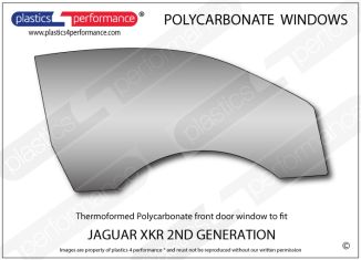 JAGUAR - XKR 2nd Generation - Lexan Polycarbonate right front door window