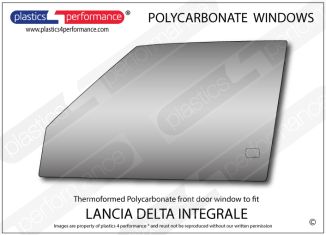 LANCIA - Delta Integrale - Lexan Polycarbonate left front door window