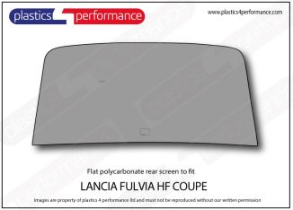 LANCIA - Fulvia HF - Lexan Polycarbonate rear screen