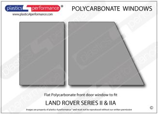 LAND ROVER - Series 3 - Lexan Polycarbonate right front door window