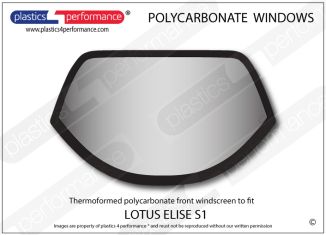LOTUS - Elise S1- Lexan Polycarbonate front windscreen