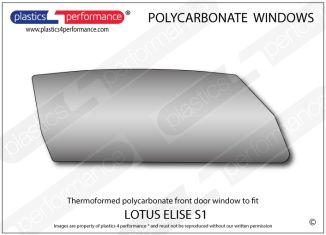 LOTUS - Elise S1 - Lexan Polycarbonate right hand front door window
