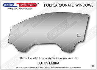 LOTUS Emira - Lexan Polycarbonate left front door window