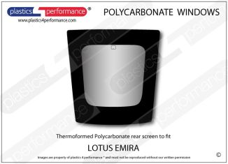 LOTUS Emira - Lexan Polycarbonate rear window