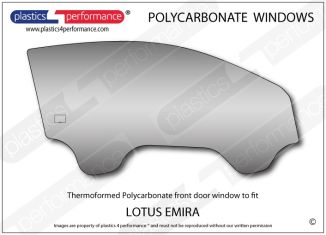 LOTUS Emira - Lexan Polycarbonate right front door window