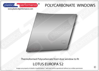 LOTUS - Europa S2 - Lexan Polycarbonate left front door window