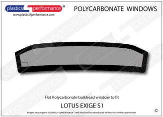 LOTUS - Exige S1 - Lexan Polycarbonate rear bulkhead screen