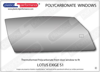 LOTUS - Exige S1 - Lexan Polycarbonate right front door window