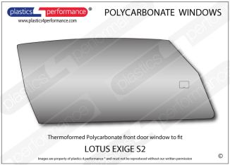LOTUS - Exige S2 - Lexan Polycarbonate right front door window