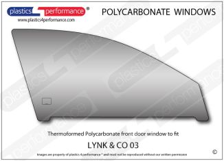 LYNK & CO 03 - Lexan Polycarbonate right front door window
