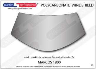 MARCOS - 1800 - Hardcoated Lexan Polycarbonate front windscreen