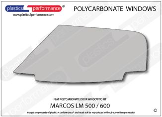 MARCOS - LM 500 / 600 - Lexan Polycarbonate left front door window