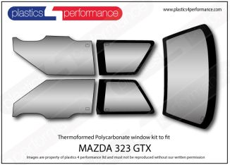 MAZDA - 323 GTX 4WD Hatch - BG8Z - Lexan Polycarbonate window kit