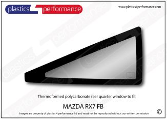MAZDA - RX7 FB - Lexan Polycarbonate right rear quarter window