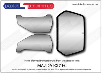 MAZDA - RX7 (FC) - Lexan Polycarbonate window kit