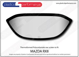 MAZDA - RX8 - Lexan Polycarbonate rear screen