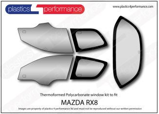 MAZDA - RX8 - Lexan Polycarbonate window kit