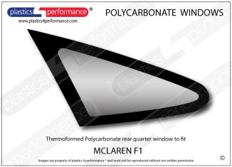 MCLAREN - F1 GTR - Lexan Polycarbonate left rear quarter window