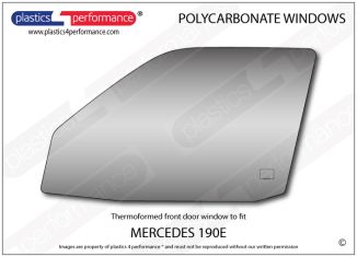 MERCEDES - 190E (W210) - Lexan Polycarbonate left front door window