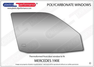 MERCEDES - 190E (W210) - Lexan Polycarbonate right front door window