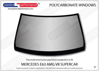 MERCEDES - E63 AMG V8 EREBUS Supercar - Hardcoated Polycarbonate Front windshield