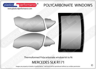 MERCEDES - SLK R171 - Lexan Polycarbonate window kit
