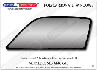MERCEDES - SLS AMG GT3 - Lexan Polycarbonate left front door window