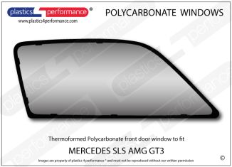 MERCEDES - SLS AMG GT3 - Lexan Polycarbonate right front door window
