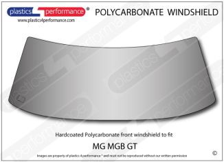 MG - MGB GT - Hardcoated Lexan Polycarbonate front windscreen
