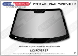 MG Rover ZR - Hardcoated Lexan Polycarbonate front windscreen