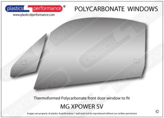 MG - XPower SV - Lexan Polycarbonate left front door window