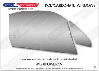 MG - XPower SV - Lexan Polycarbonate right front door window