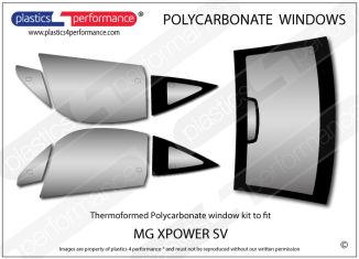 MG - XPower SV - Lexan Polycarbonate window kit