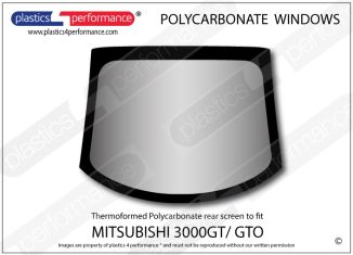 MITSUBISHI - 3000GT/ GTO - Lexan Polycarbonate rear screen