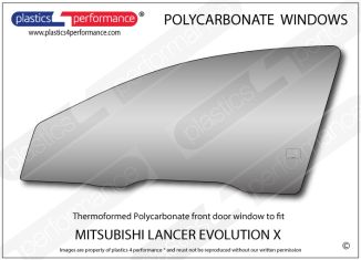 MITSUBISHI - Lancer Evo 10 - Lexan Polycarbonate left front door window