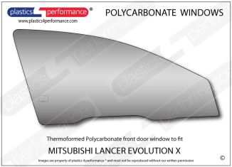 MITSUBISHI - Lancer Evo 10 - Lexan Polycarbonate right front door window