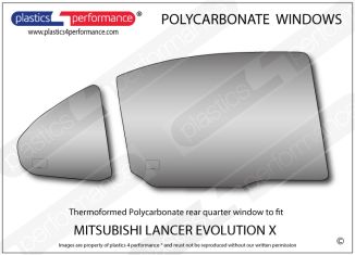 MITSUBISHI - Lancer Evo 10 - Lexan Polycarbonate right rear door window