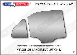 MITSUBISHI - Lancer Evo 4 - Lexan Polycarbonate right rear door window