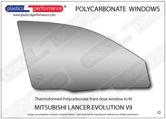 MITSUBISHI - Lancer Evo 7 - Lexan Polycarbonate right front door window