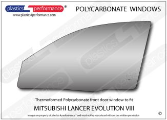MITSUBISHI - Lancer Evo 8 - Lexan Polycarbonate left front door window