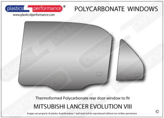 MITSUBISHI - Lancer Evo 8 - Lexan Polycarbonate left rear door window