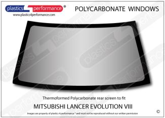 MITSUBISHI - Lancer Evo 8 - Lexan Polycarbonate rear screen
