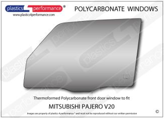 MITSUBISHI - Pajero V20 - Lexan Polycarbonate left front door window