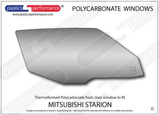 MITSUBISHI - Starion - Lexan Polycarbonate right front door window