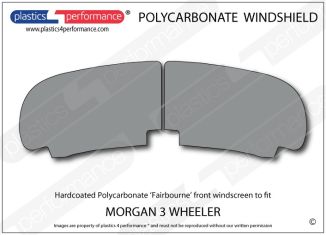 MORGAN 3 Wheeler - Hardcoated Lexan Polycarbonate 'Fairbourne' Touring windscreen