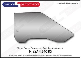 NISSAN - 240 RS - Lexan Polycarbonate right front door window
